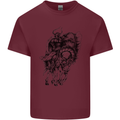 Odin the Viking on Horseback Valhalla Gods Mens Cotton T-Shirt Tee Top Maroon
