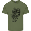 Odin the Viking on Horseback Valhalla Gods Mens Cotton T-Shirt Tee Top Military Green