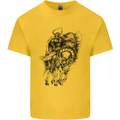 Odin the Viking on Horseback Valhalla Gods Mens Cotton T-Shirt Tee Top Yellow