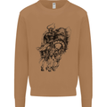 Odin the Viking on Horseback Valhalla Gods Mens Sweatshirt Jumper Caramel Latte