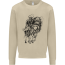 Odin the Viking on Horseback Valhalla Gods Mens Sweatshirt Jumper Sand