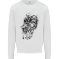 Odin the Viking on Horseback Valhalla Gods Mens Sweatshirt Jumper White