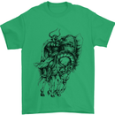 Odin the Viking on Horseback Valhalla Gods Mens T-Shirt Cotton Gildan Irish Green