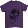 Odin the Viking on Horseback Valhalla Gods Mens T-Shirt Cotton Gildan Purple