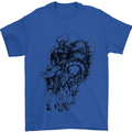 Odin the Viking on Horseback Valhalla Gods Mens T-Shirt Cotton Gildan Royal Blue