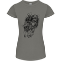 Odin the Viking on Horseback Valhalla Gods Womens Petite Cut T-Shirt Charcoal