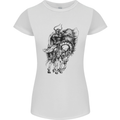 Odin the Viking on Horseback Valhalla Gods Womens Petite Cut T-Shirt White