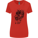 Odin the Viking on Horseback Valhalla Gods Womens Wider Cut T-Shirt Red