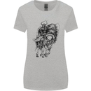 Odin the Viking on Horseback Valhalla Gods Womens Wider Cut T-Shirt Sports Grey