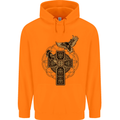 Odins Celtic Raven Viking Thor Ragnar Norse Childrens Kids Hoodie Orange