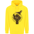 Odins Celtic Raven Viking Thor Ragnar Norse Childrens Kids Hoodie Yellow