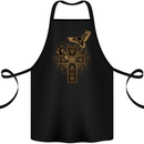 Odins Celtic Raven Viking Thor Ragnar Norse Cotton Apron 100% Organic Black