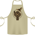 Odins Celtic Raven Viking Thor Ragnar Norse Cotton Apron 100% Organic Khaki