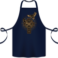 Odins Celtic Raven Viking Thor Ragnar Norse Cotton Apron 100% Organic Navy Blue