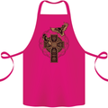 Odins Celtic Raven Viking Thor Ragnar Norse Cotton Apron 100% Organic Pink