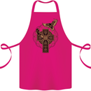 Odins Celtic Raven Viking Thor Ragnar Norse Cotton Apron 100% Organic Pink