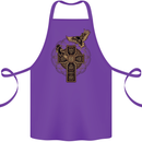 Odins Celtic Raven Viking Thor Ragnar Norse Cotton Apron 100% Organic Purple