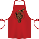Odins Celtic Raven Viking Thor Ragnar Norse Cotton Apron 100% Organic Red