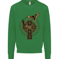 Odins Celtic Raven Viking Thor Ragnar Norse Kids Sweatshirt Jumper Irish Green