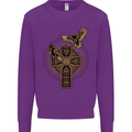 Odins Celtic Raven Viking Thor Ragnar Norse Kids Sweatshirt Jumper Purple