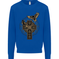 Odins Celtic Raven Viking Thor Ragnar Norse Kids Sweatshirt Jumper Royal Blue