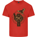 Odins Celtic Raven Viking Thor Ragnar Norse Kids T-Shirt Childrens Red