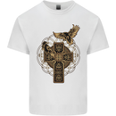 Odins Celtic Raven Viking Thor Ragnar Norse Mens Cotton T-Shirt Tee Top White