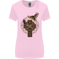 Odins Celtic Raven Viking Thor Ragnar Norse Womens Wider Cut T-Shirt Light Pink