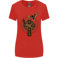 Odins Celtic Raven Viking Thor Ragnar Norse Womens Wider Cut T-Shirt Red