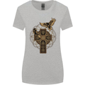 Odins Celtic Raven Viking Thor Ragnar Norse Womens Wider Cut T-Shirt Sports Grey