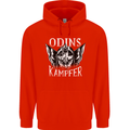 Odins Kampfer Vikings Childrens Kids Hoodie Bright Red