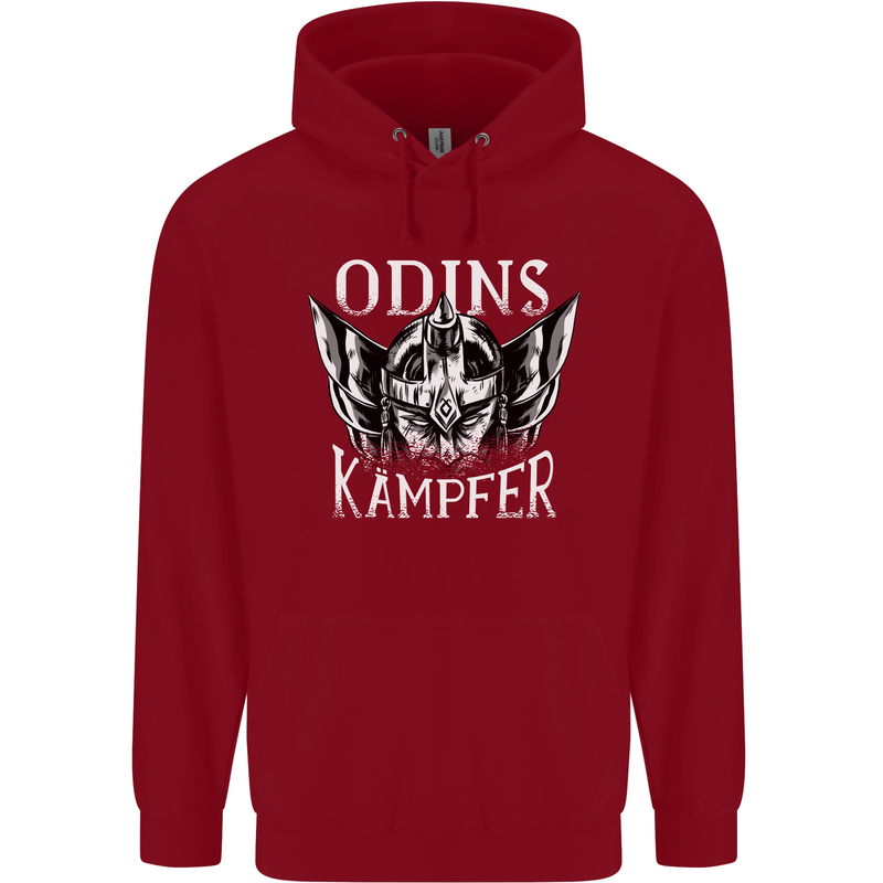 Odins Kampfer Vikings Childrens Kids Hoodie Red