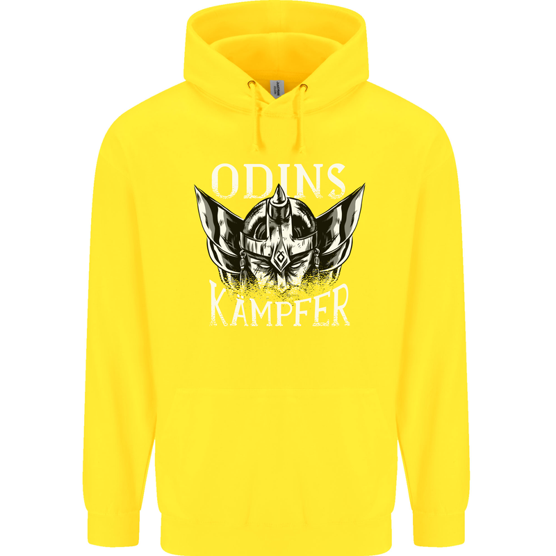 Odins Kampfer Vikings Childrens Kids Hoodie Yellow