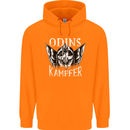 Odins Kampfer Vikings Mens 80% Cotton Hoodie Orange