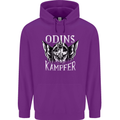 Odins Kampfer Vikings Mens 80% Cotton Hoodie Purple
