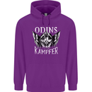 Odins Kampfer Vikings Mens 80% Cotton Hoodie Purple