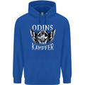Odins Kampfer Vikings Mens 80% Cotton Hoodie Royal Blue