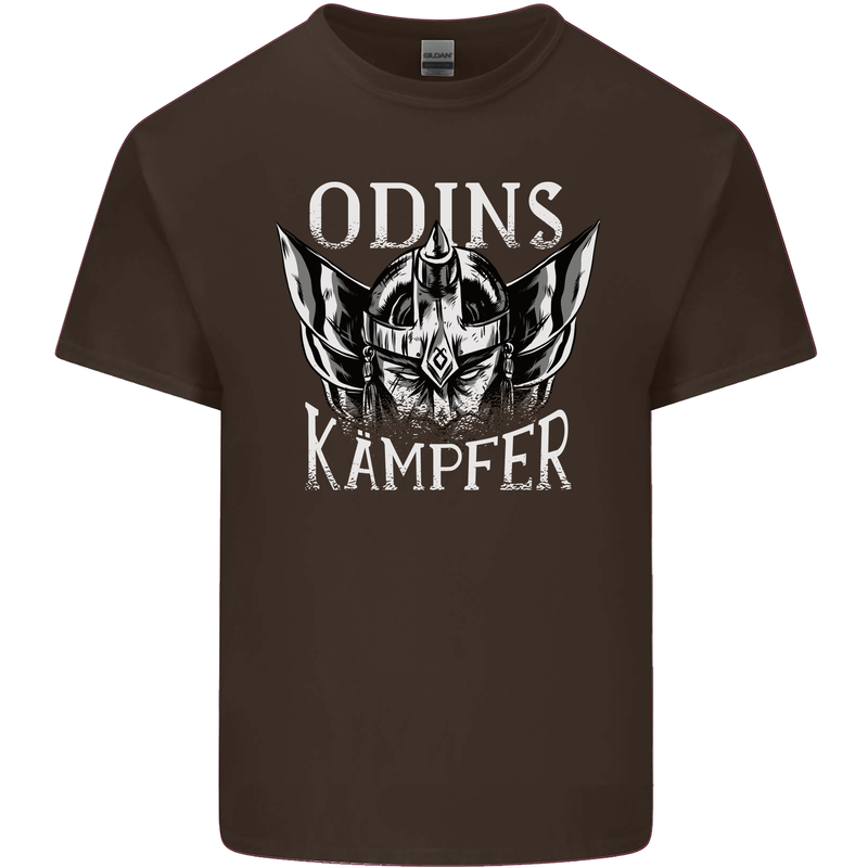 Odins Kampfer Vikings Mens Cotton T-Shirt Tee Top Dark Chocolate