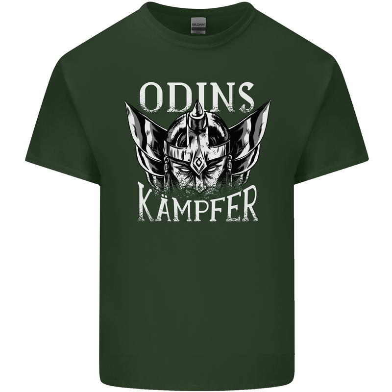 Odins Kampfer Vikings Mens Cotton T-Shirt Tee Top Forest Green