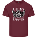 Odins Kampfer Vikings Mens Cotton T-Shirt Tee Top Maroon