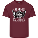 Odins Kampfer Vikings Mens Cotton T-Shirt Tee Top Maroon
