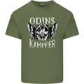 Odins Kampfer Vikings Mens Cotton T-Shirt Tee Top Military Green