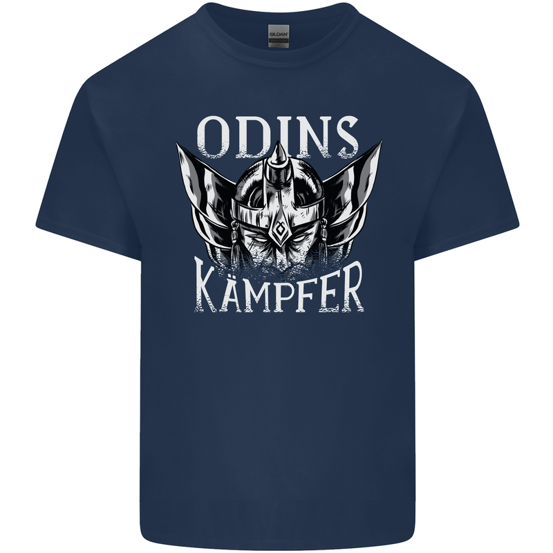 Odins Kampfer Vikings Mens Cotton T-Shirt Tee Top Navy Blue