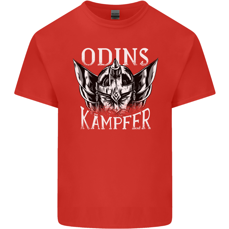 Odins Kampfer Vikings Mens Cotton T-Shirt Tee Top Red