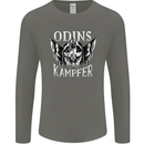 Odins Kampfer Vikings Mens Long Sleeve T-Shirt Charcoal