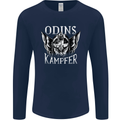 Odins Kampfer Vikings Mens Long Sleeve T-Shirt Navy Blue