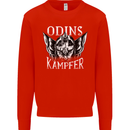 Odins Kampfer Vikings Mens Sweatshirt Jumper Bright Red