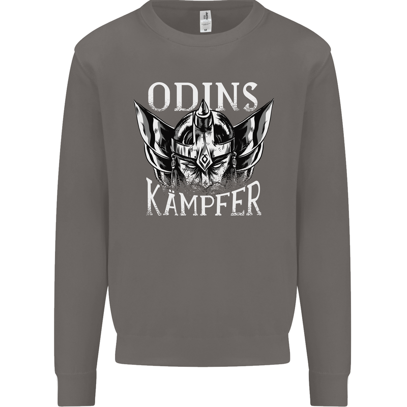 Odins Kampfer Vikings Mens Sweatshirt Jumper Charcoal