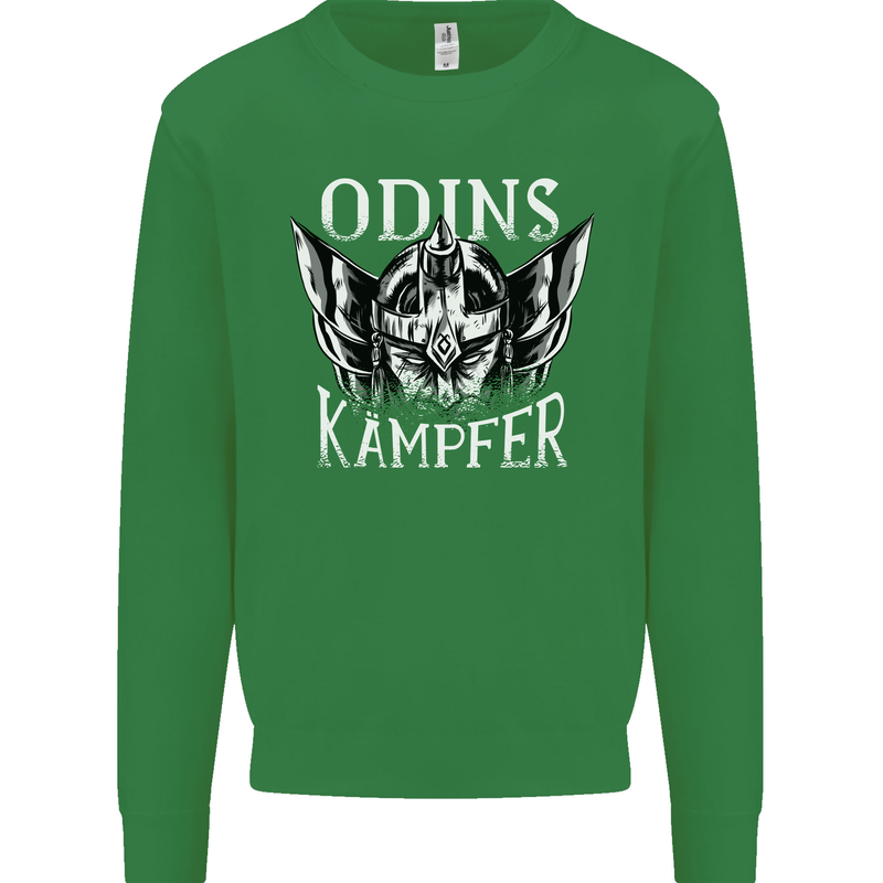 Odins Kampfer Vikings Mens Sweatshirt Jumper Irish Green