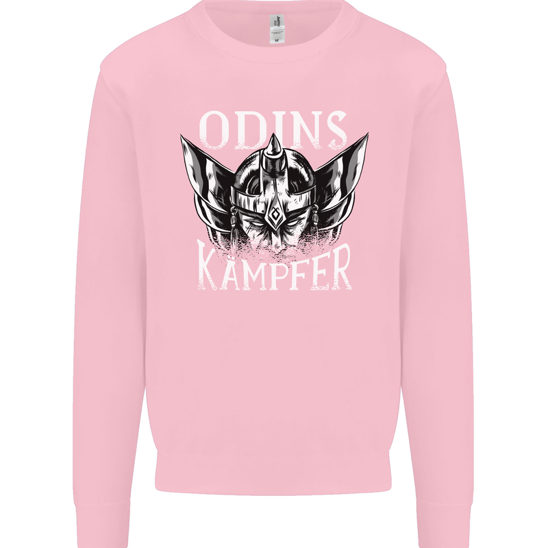 Odins Kampfer Vikings Mens Sweatshirt Jumper Light Pink